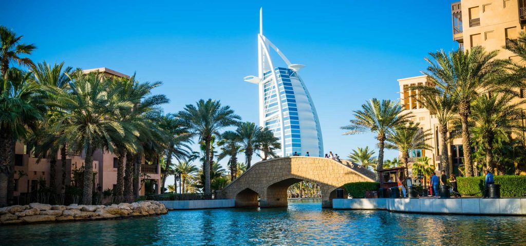 Traditional bridge at Dubai's old town souk