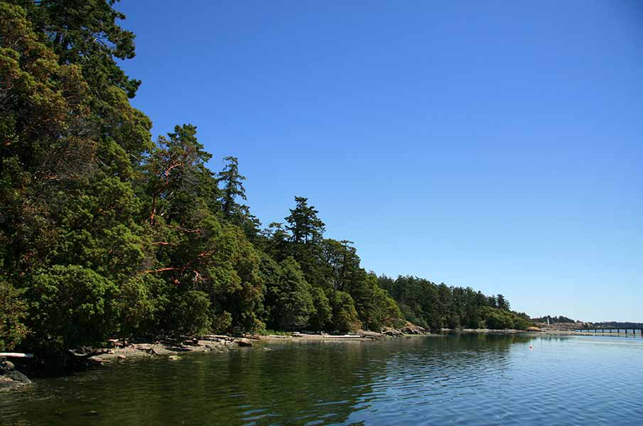 Coastline of Victoria on Vancouver Island, BC, Canada