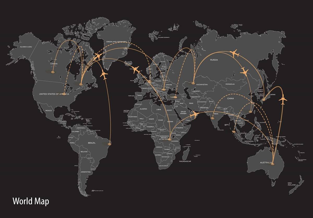 Popular Global Red Eye Flight Routes and Destinations